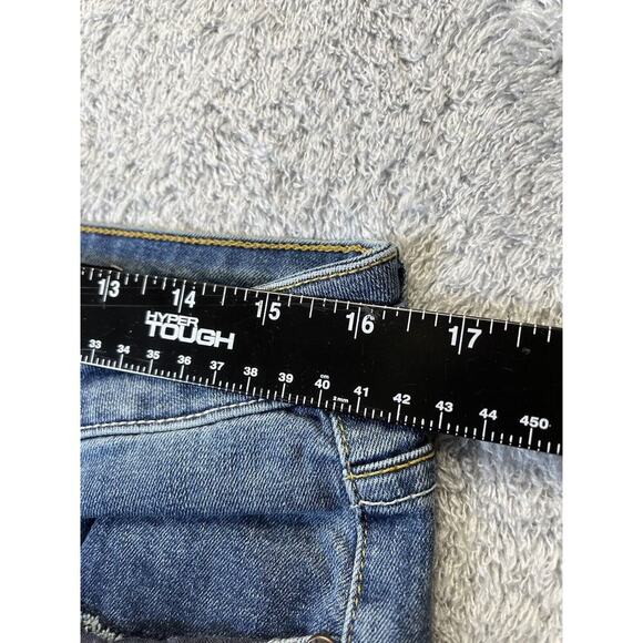 Parker‎ Smith Womens 32 Skinny Jeans Distressed Comfort Stretch Medium Wash - Picture 5 of 11